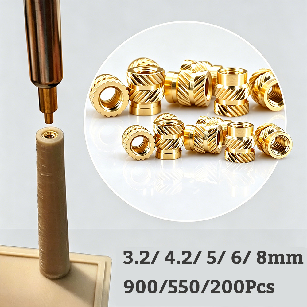 Furniture Hardware Threaded Inserts - صواميل نحاسية مخرشة 1/4-20 UNC -