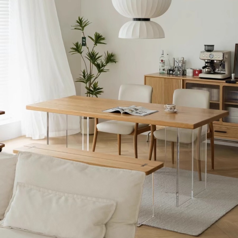 Home Furniture & Hardware Trading - طاولة عائمة من الخشب الصلب الإيطالي