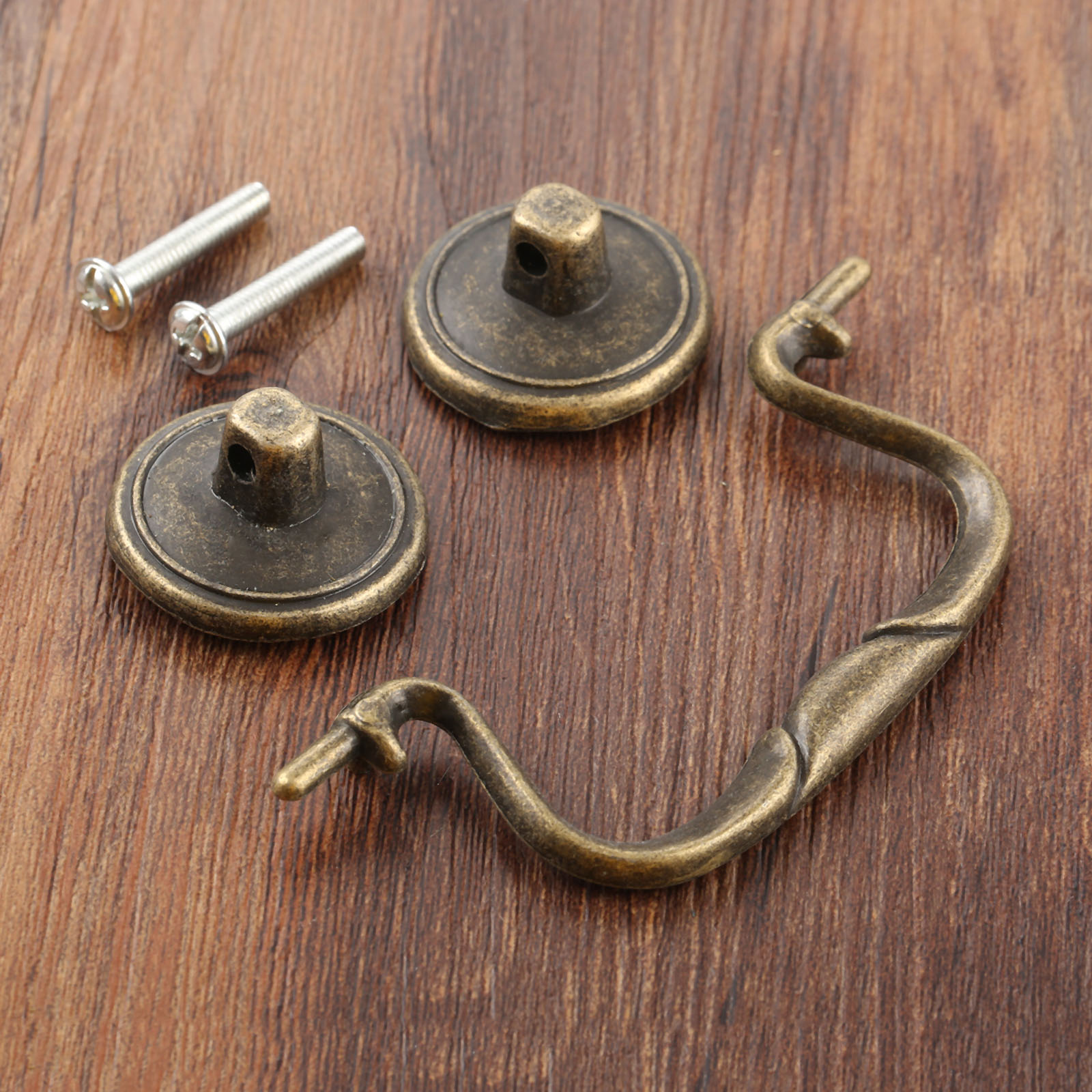 Furniture Hardware Shop - مقبض بلاستيكي عتيق الطراز مع براغي،