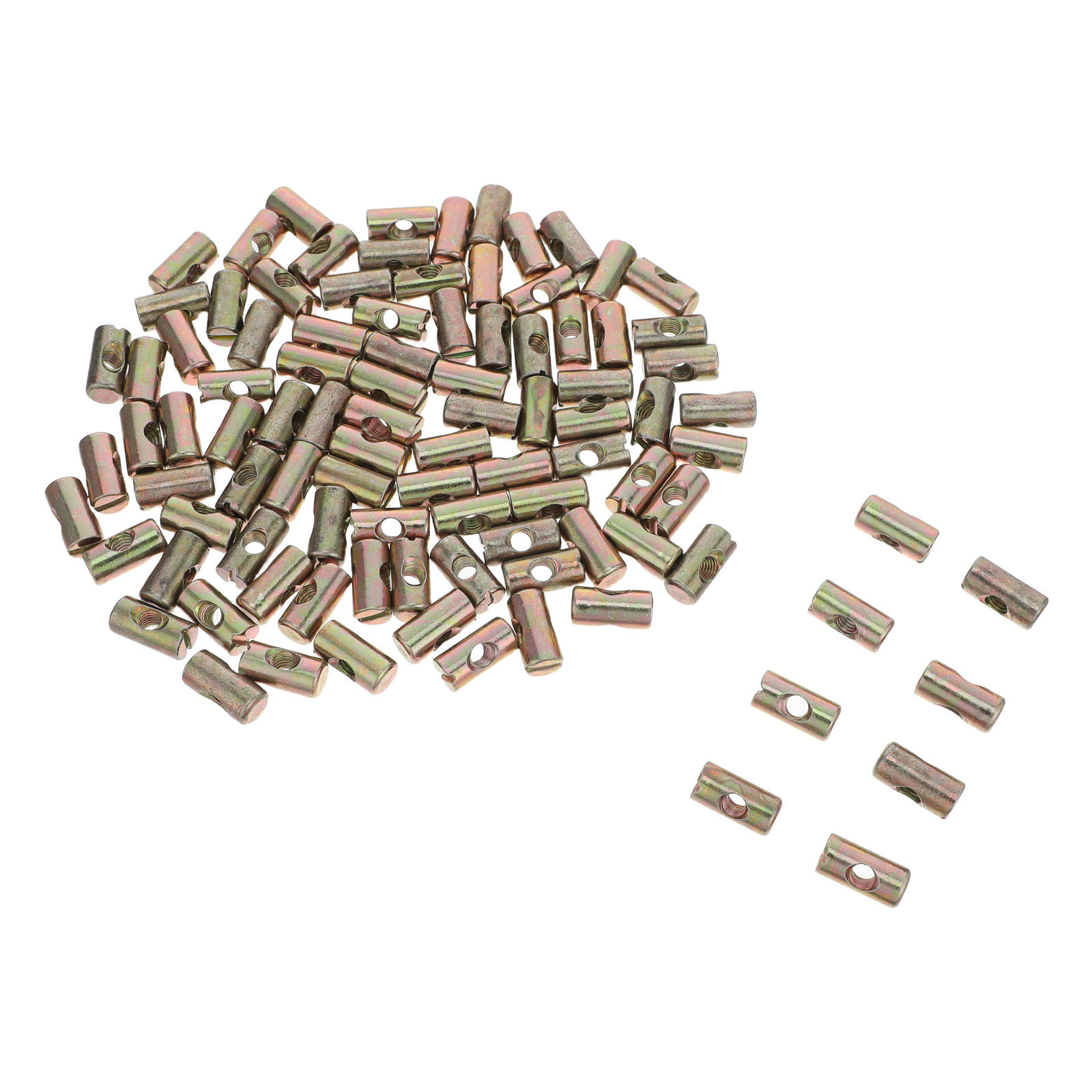 Furniture Hardware Threaded Inserts - 100 قطعة من وصلات الأثاث، صواميل