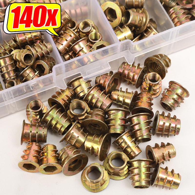 Furniture Hardware Threaded Inserts - صواميل ملولبة من الفولاذ الكربوني، صواميل