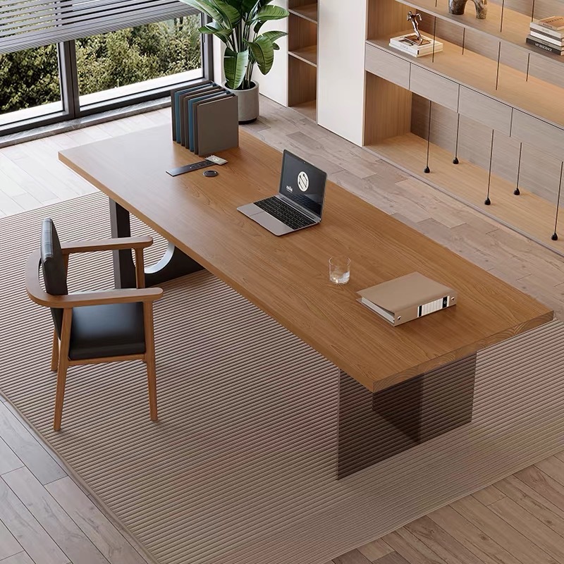 Home Furniture & Hardware Trading - مكتب خشبي عائم من الأكريليك الإيطالي،