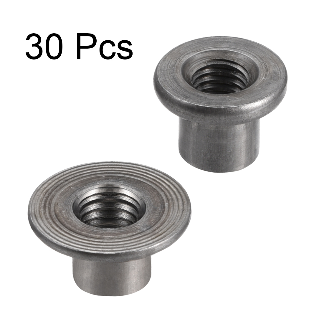 Furniture Hardware Threaded Inserts - 30 قطعة صواميل تي دائرية من