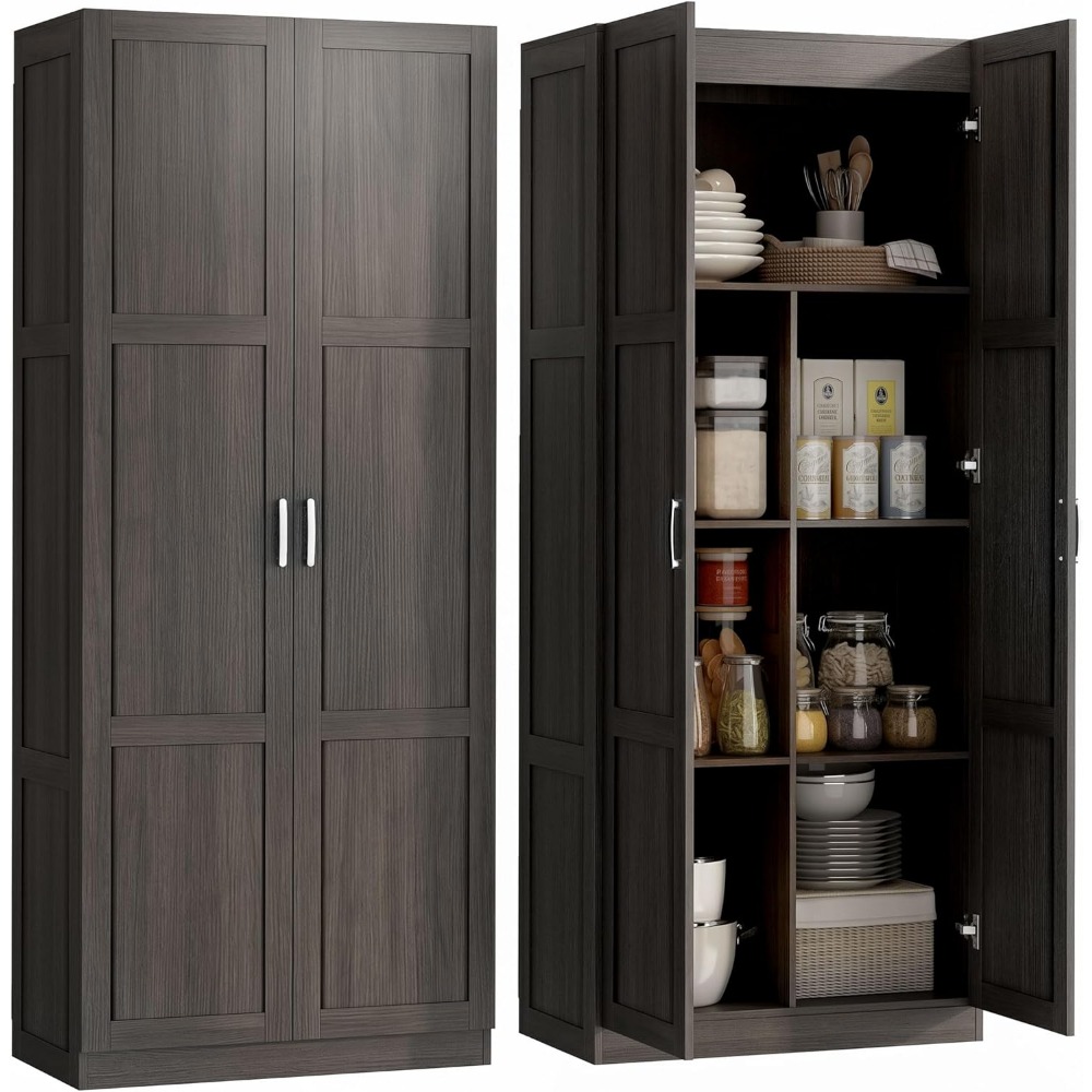 Soft Close Hinge - خزانة مطبخ HOMCOM بارتفاع 71 بوصة