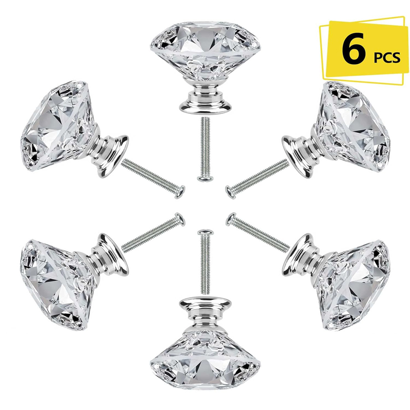 Furniture Hardware Brackets - 6 قطع مقابض خزائن مع براغي،