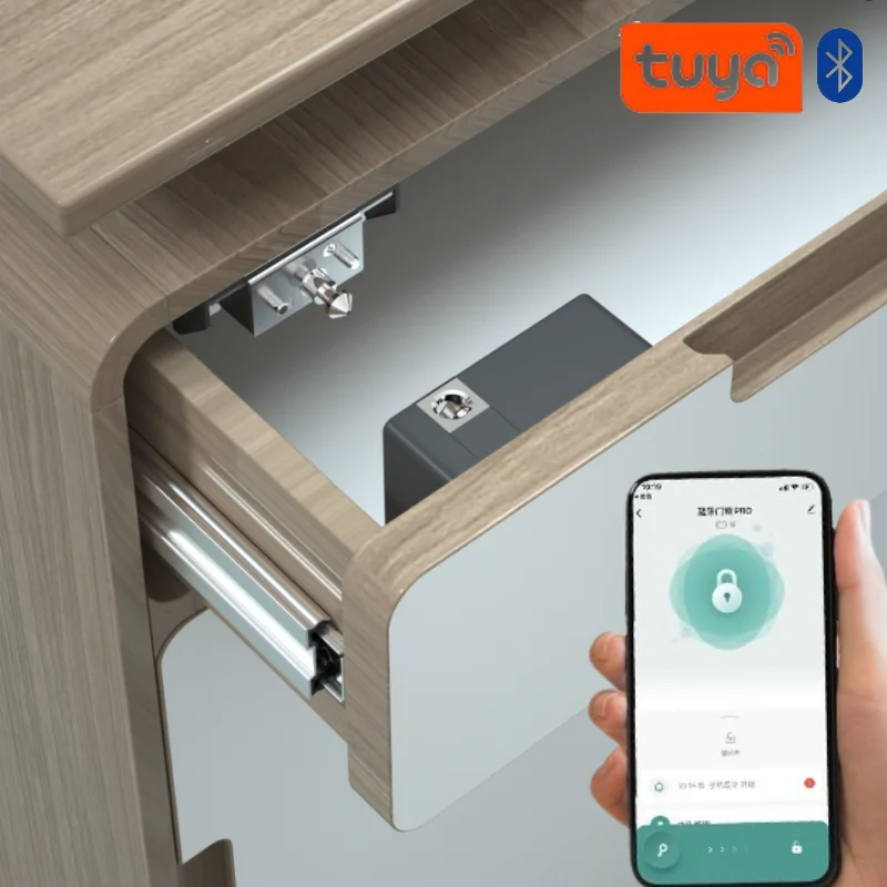 Furniture Hardware Brackets - Tuya قفل باب الخزانة الذكي بدون
