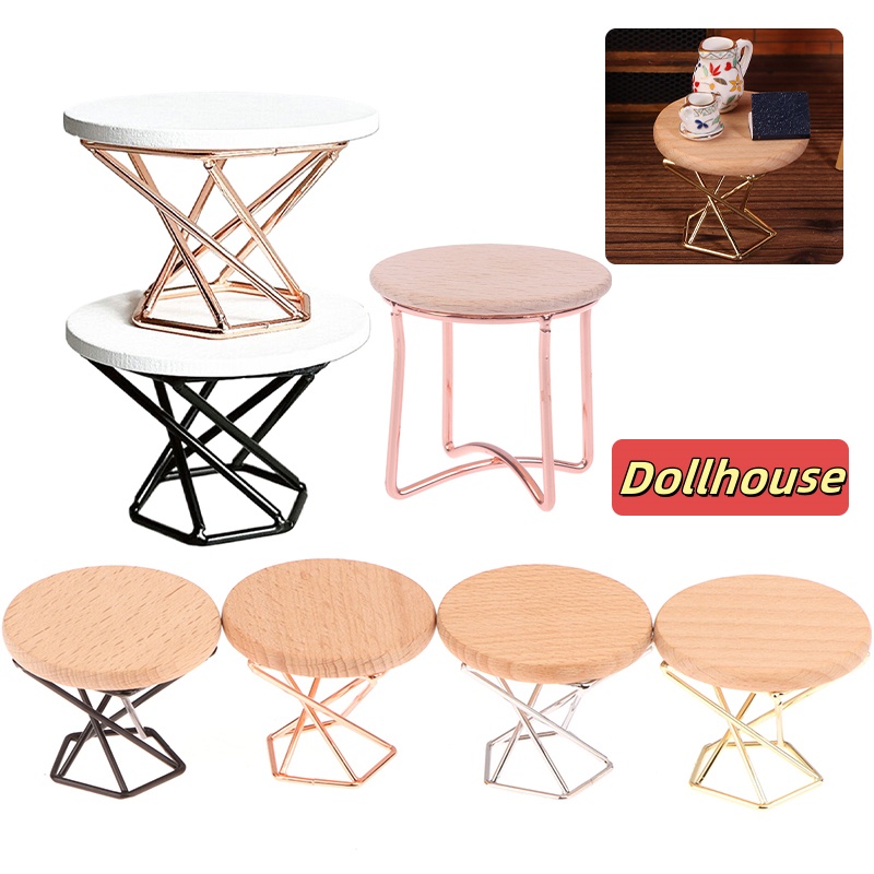Home Furniture & Hardware Trading - 1/12 دمية محاكاة طاولة القهوة طاولة