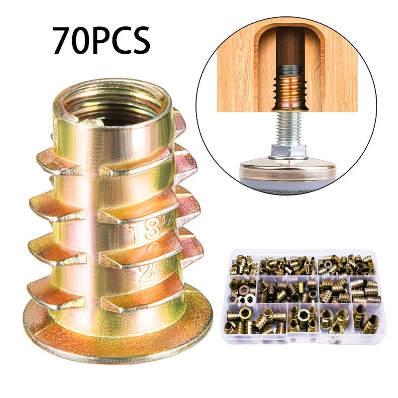طقم صواميل ملولبة M4/M5/M6، صو - مراجعة Furniture Hardware Threaded Inserts وسعره