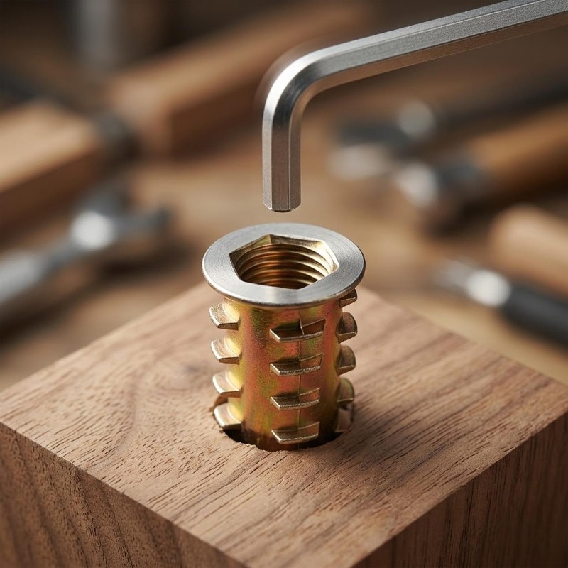 صواميل ملولبة M4 M5 M6 M8 للأث - مراجعة Furniture Hardware Threaded Inserts وسعره