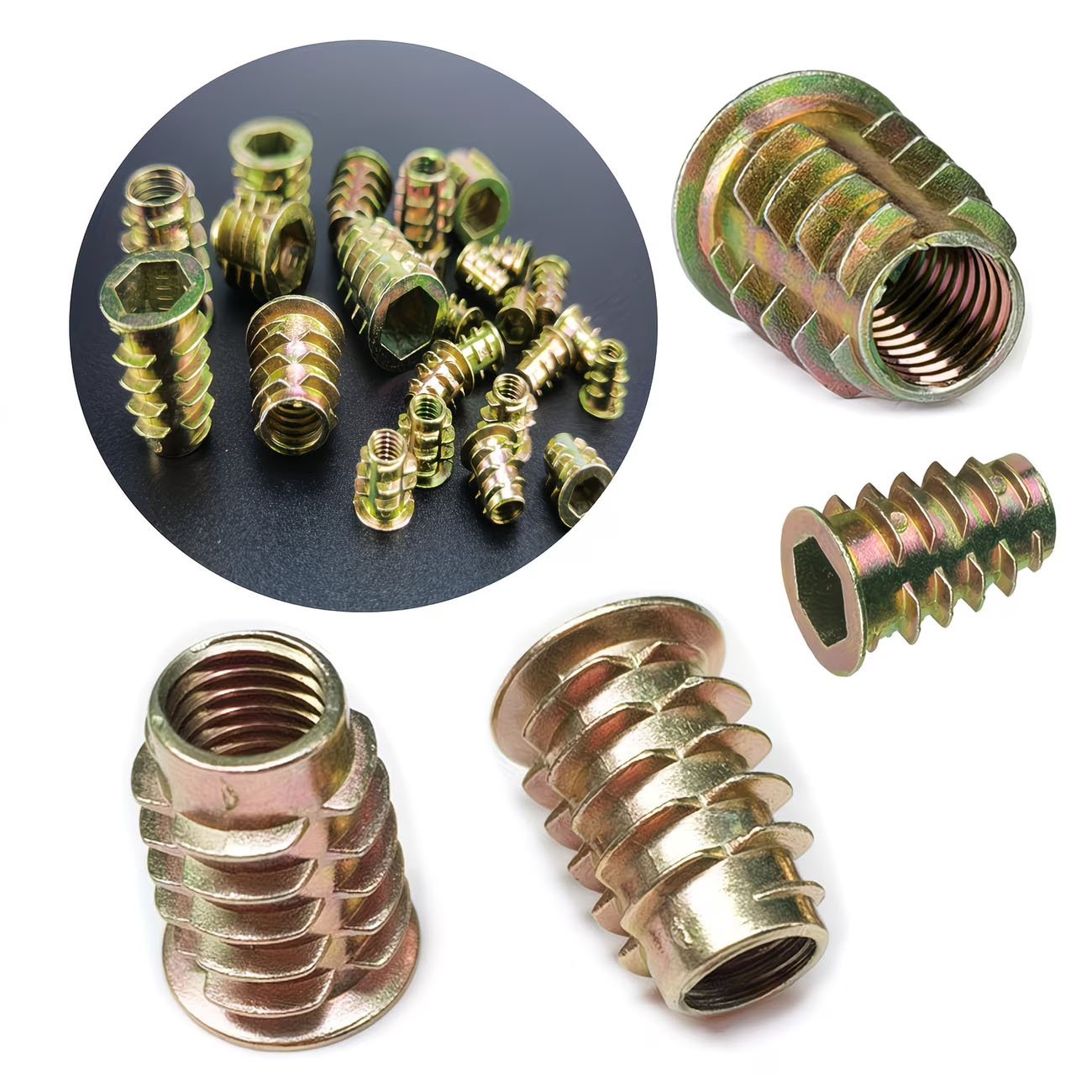 طقم صواميل ملولبة M4/M5/M6، صو - مراجعة Furniture Hardware Threaded Inserts وسعره