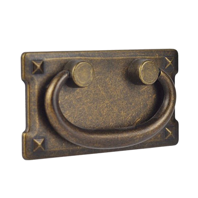 4 قطعة خمر العتيقة برونزية درج - مراجعة Furniture Hardware Brackets وسعره
