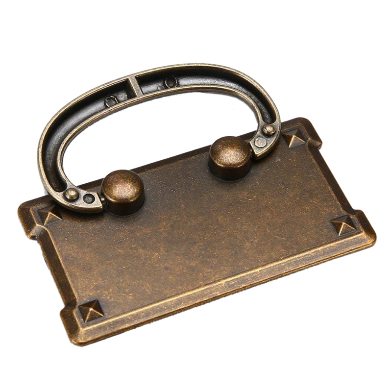 4 قطعة خمر العتيقة برونزية درج - مراجعة Furniture Hardware Brackets وسعره