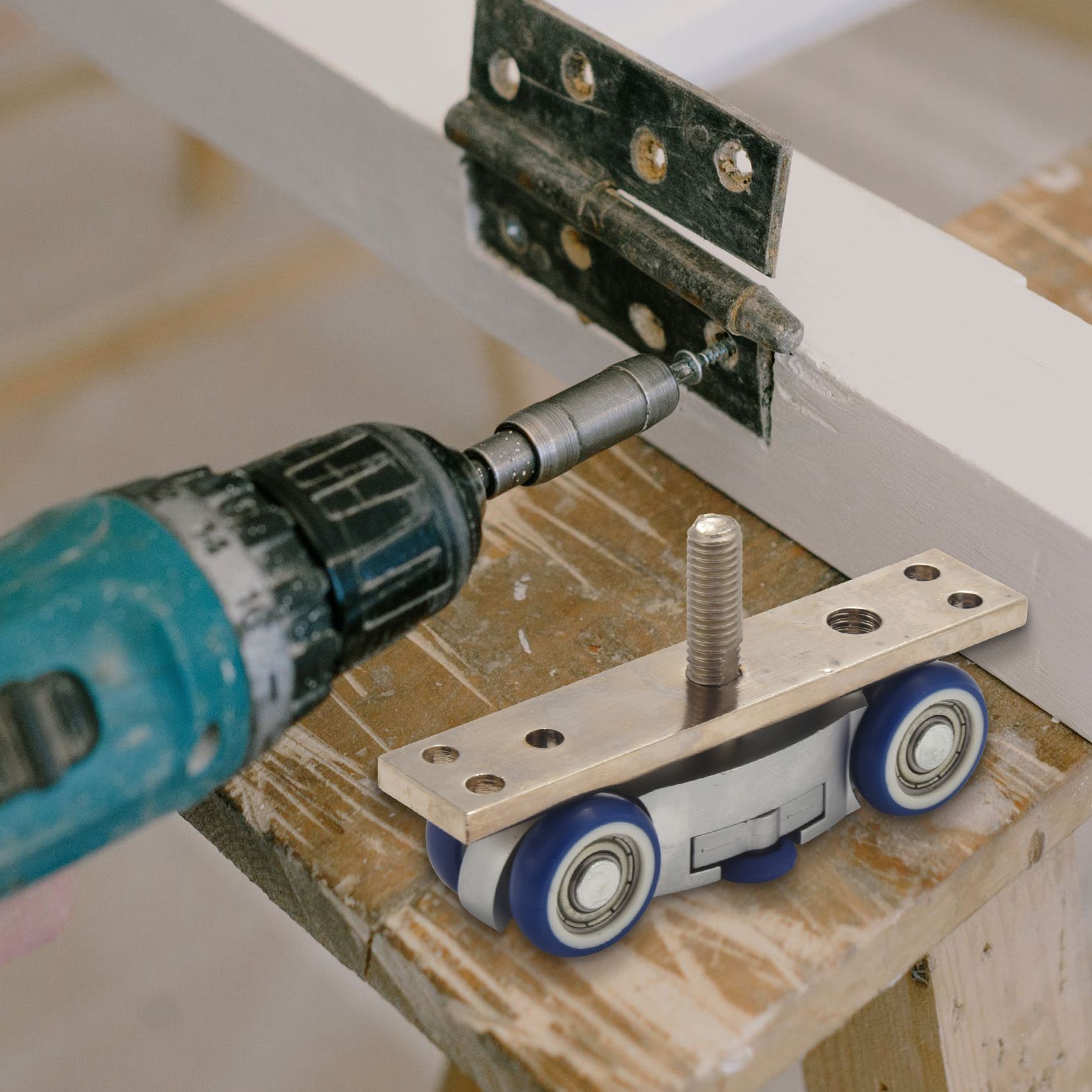 عجلات خفيفة الوزن للأبواب القا - مراجعة Furniture Hardware Paint وسعره