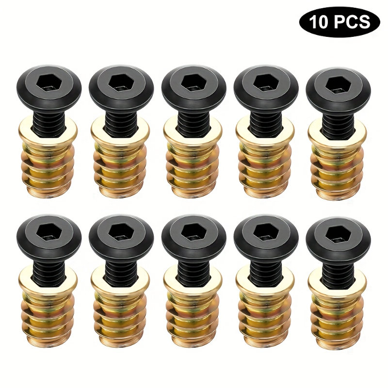 طقم أدوات تثبيت المسامير والصو - مراجعة Furniture Hardware Threaded Inserts وسعره