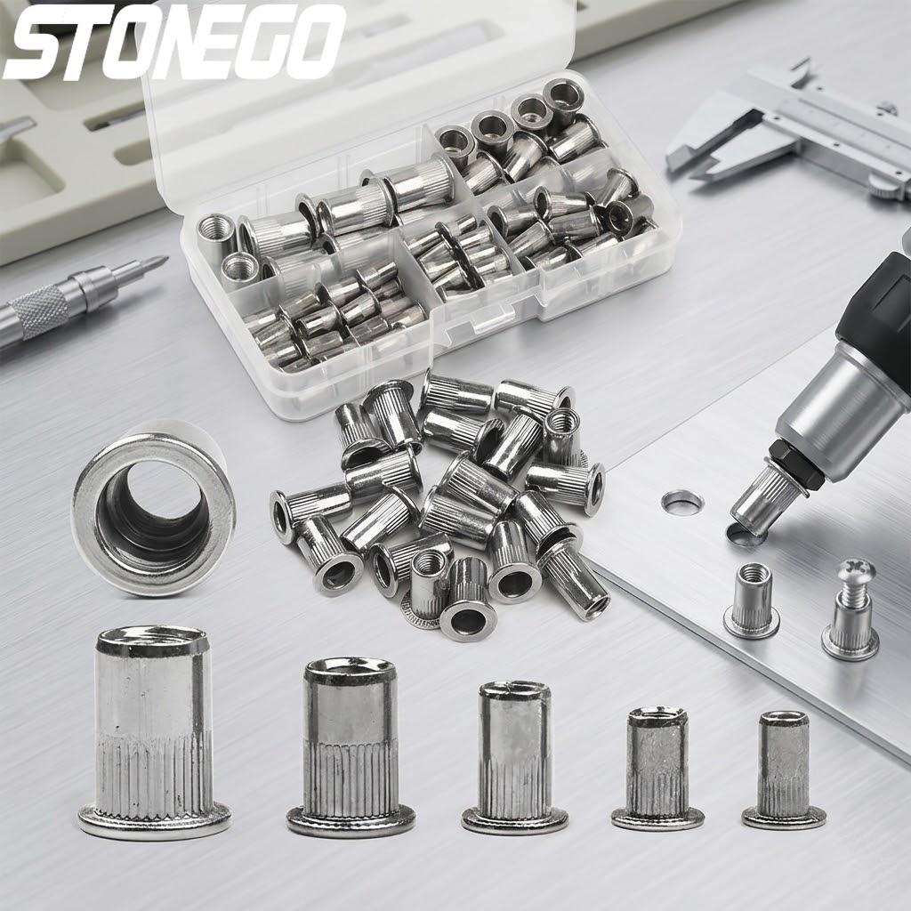 طقم صواميل ملولبة M3 M4 M5 M6  - مراجعة Furniture Hardware Threaded Inserts وسعره