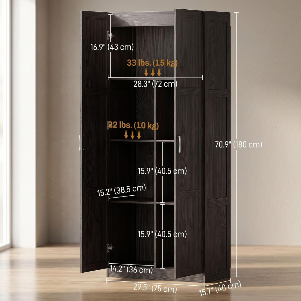 خزانة مطبخ HOMCOM بارتفاع 71 ب - مراجعة Soft Close Hinge وسعره