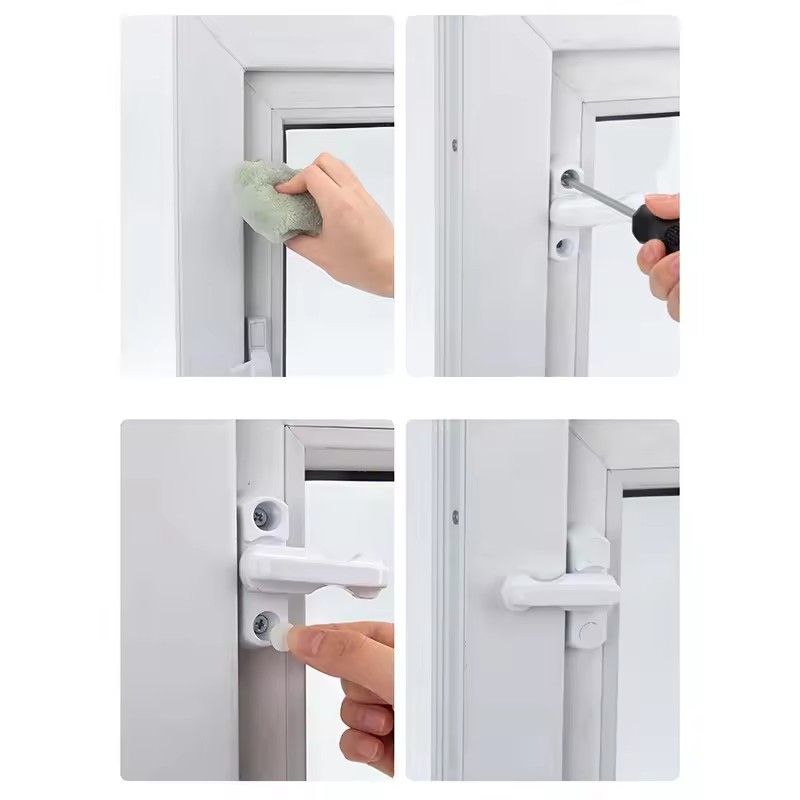 قفل بلاستيكي للأبواب والنوافذ، - مراجعة Door Handle Bar وسعره