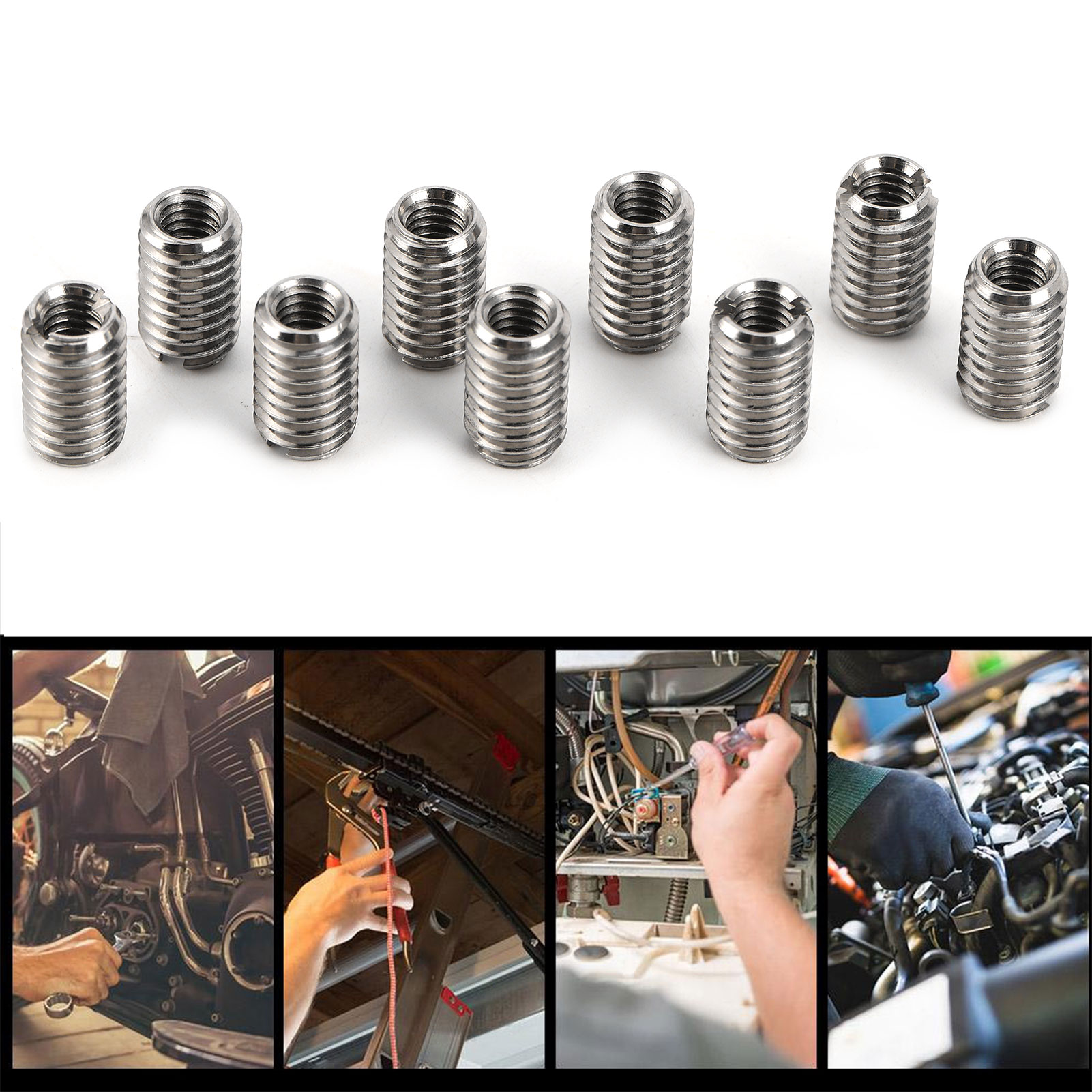10 قطع من مسامير التخفيض ذات ا - مراجعة Furniture Hardware Threaded Inserts وسعره