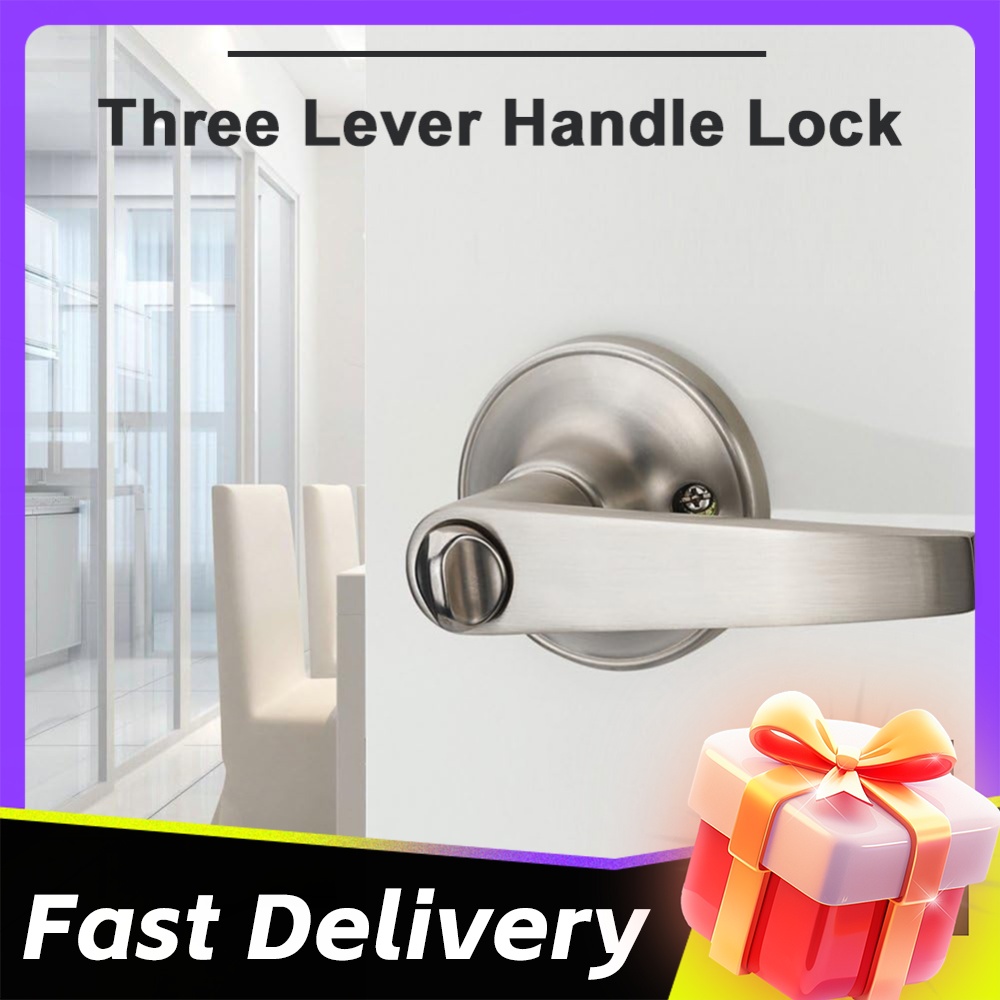 قفل باب بمقبض مع 3 مفاتيح، مقا - مراجعة Door Handle Bar وسعره