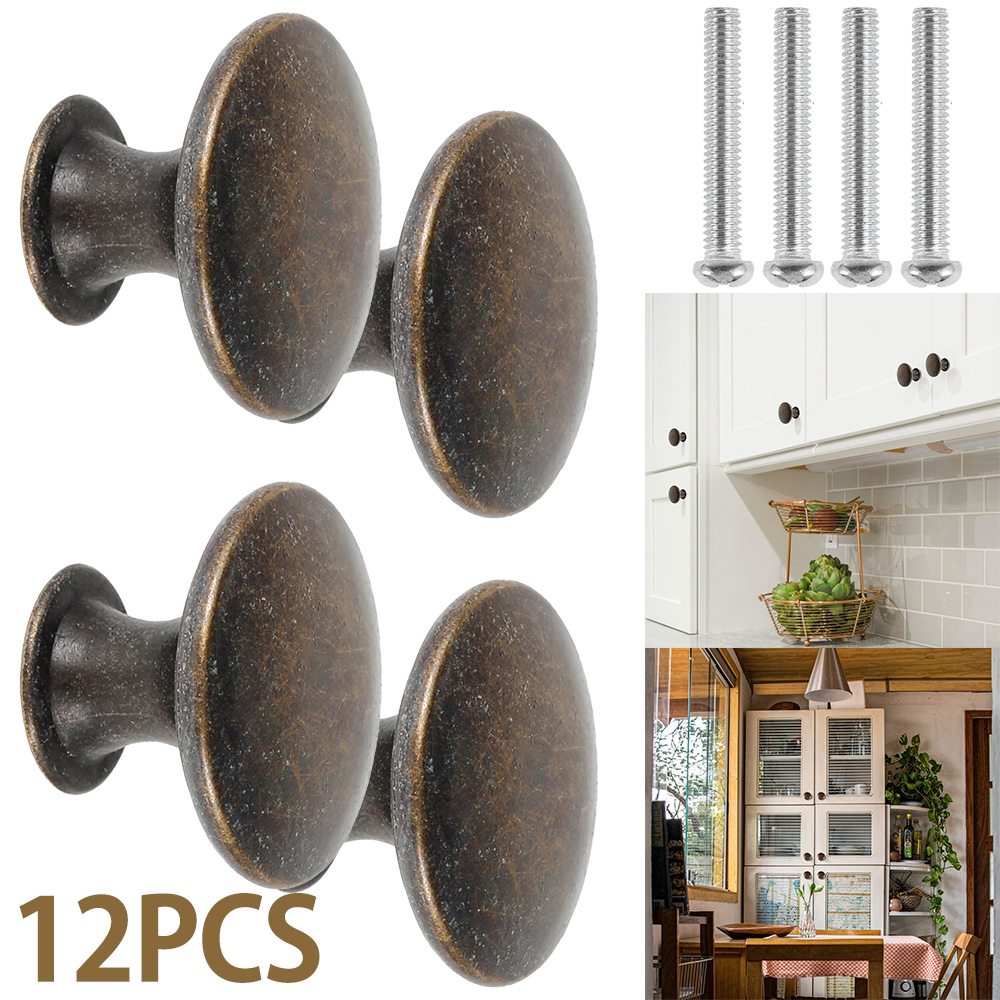 12 قطعة مقابض سحب عتيقة الطراز - مراجعة Furniture And Kitchen Hardware Fitting وسعره